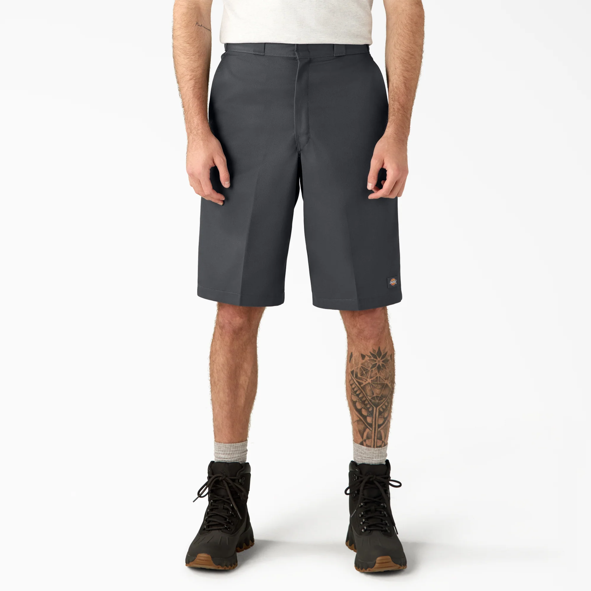 Loose Fit Flat Front Work Shorts. 13