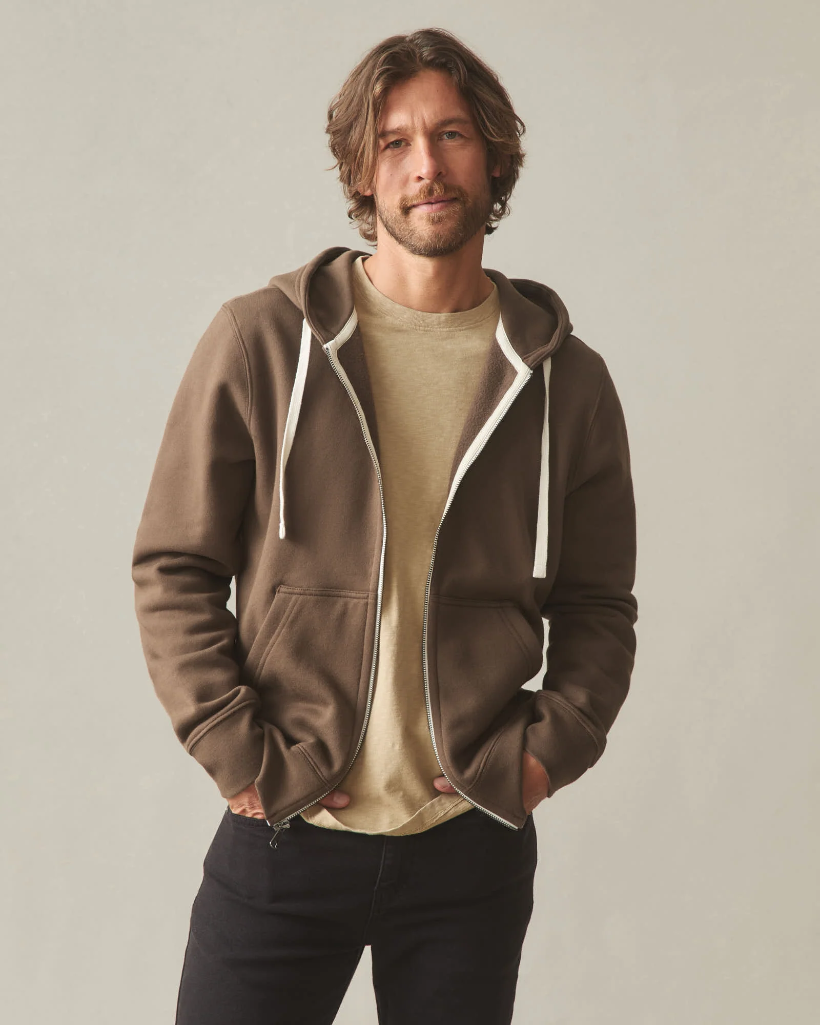 Men's Carolina Full Zip - Cocoa Creme