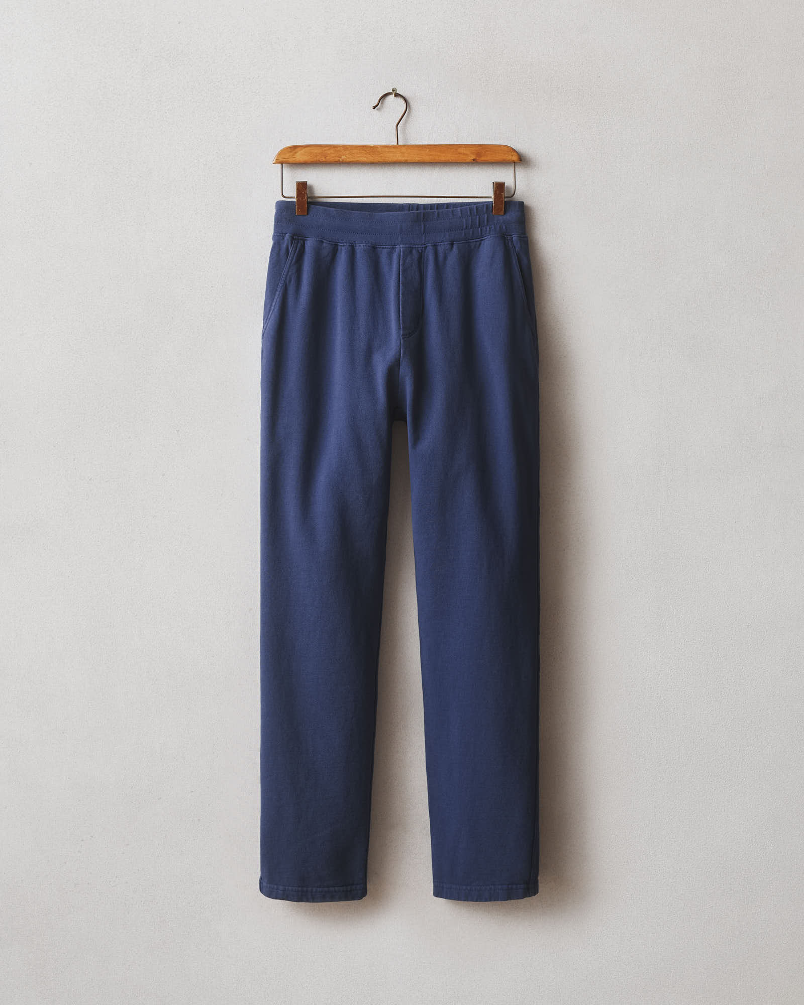 Men's French Terry Straight Pant - True Navy