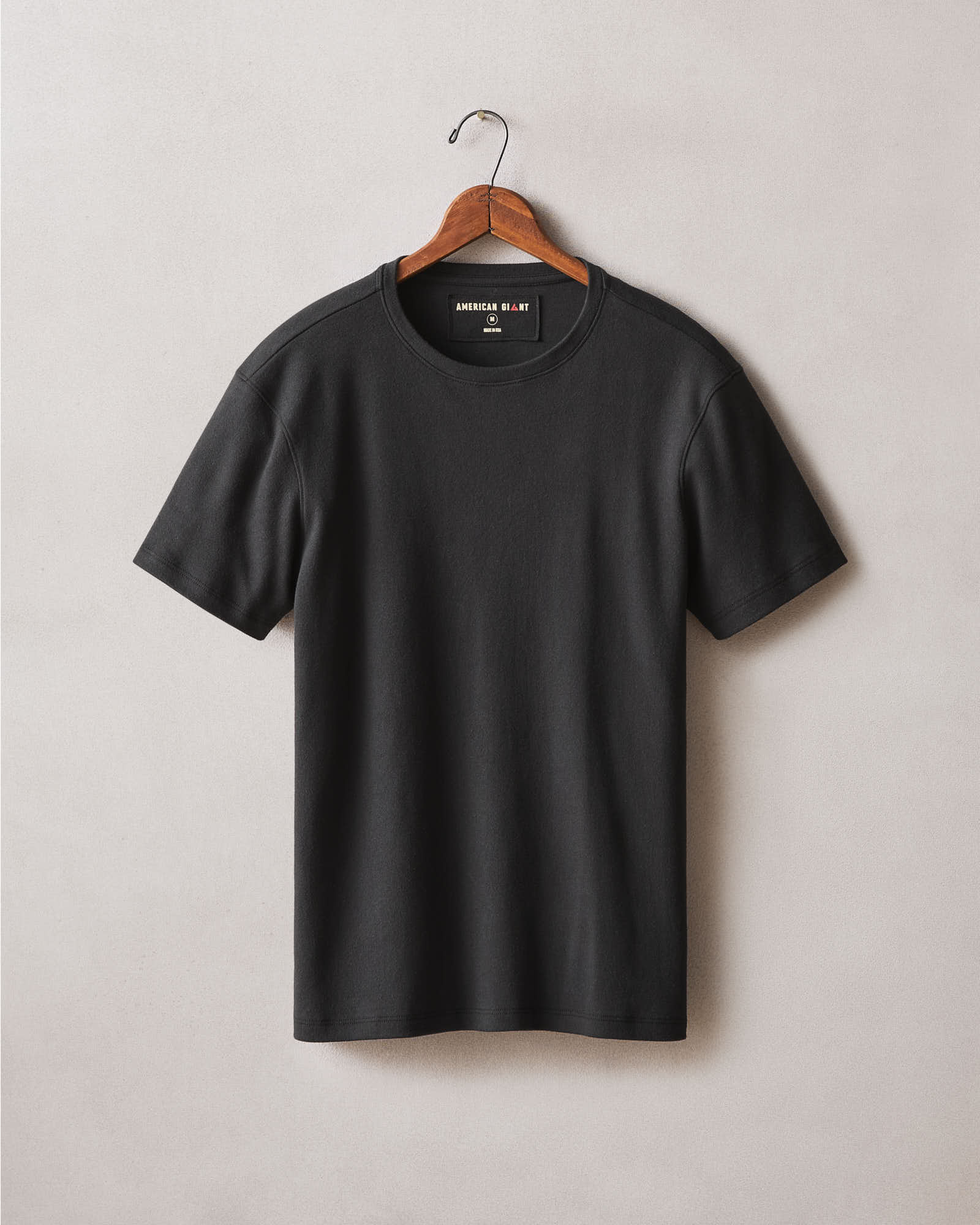 Men's Brushed Tee - Black Solid