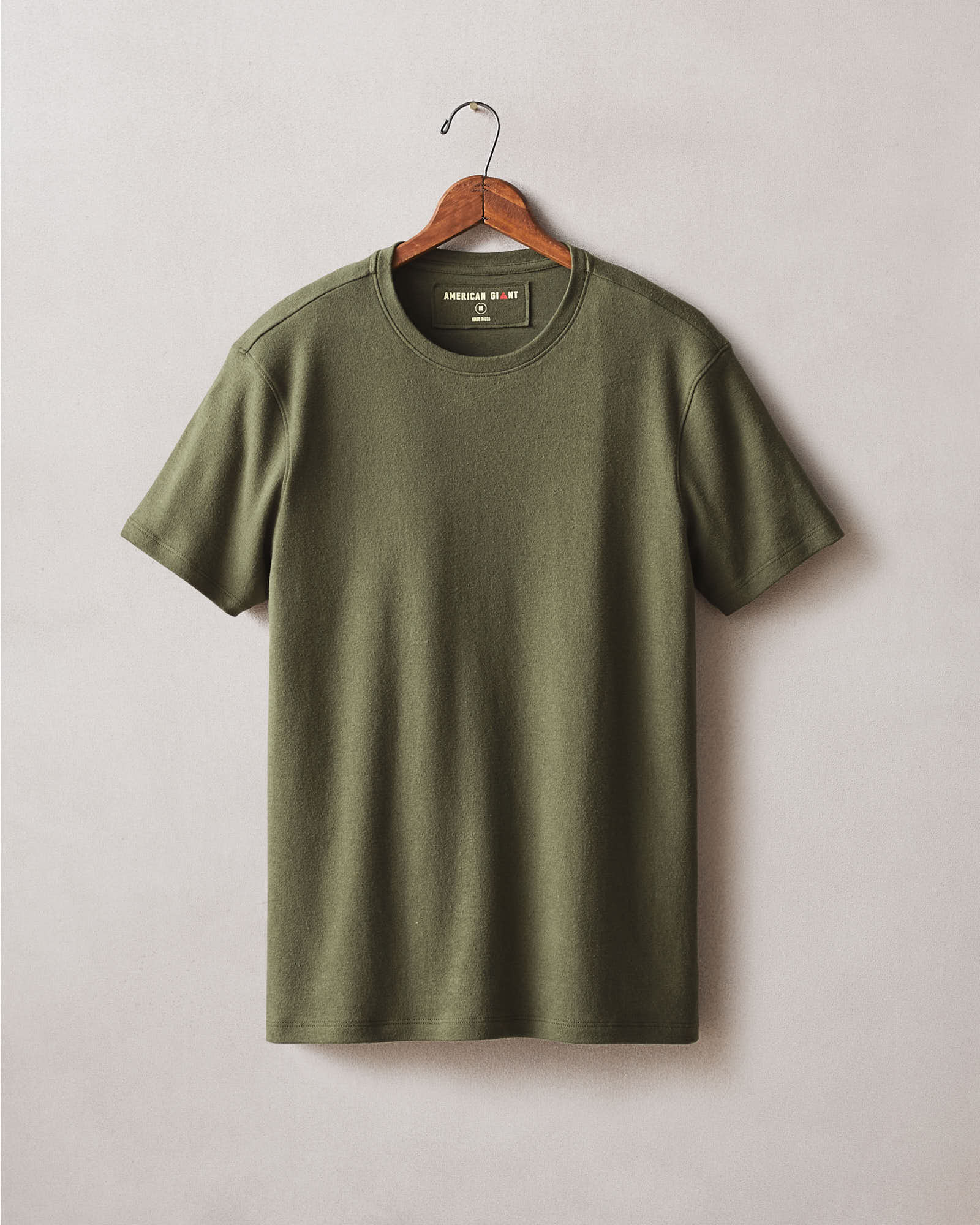 Men's Brushed Tee - Heather Field Olive