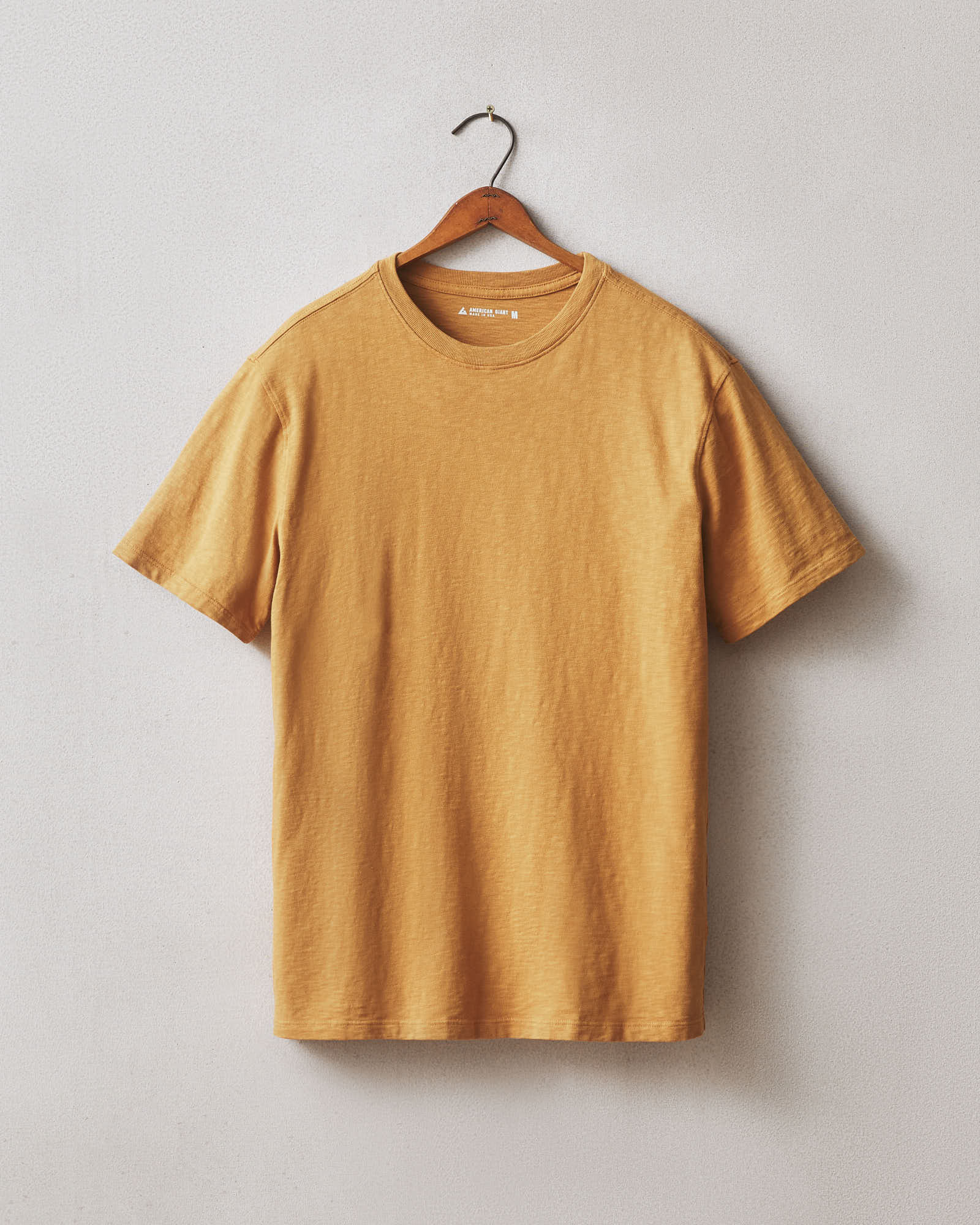 Men's Premium Slub Crew Tee - Golden Apricot