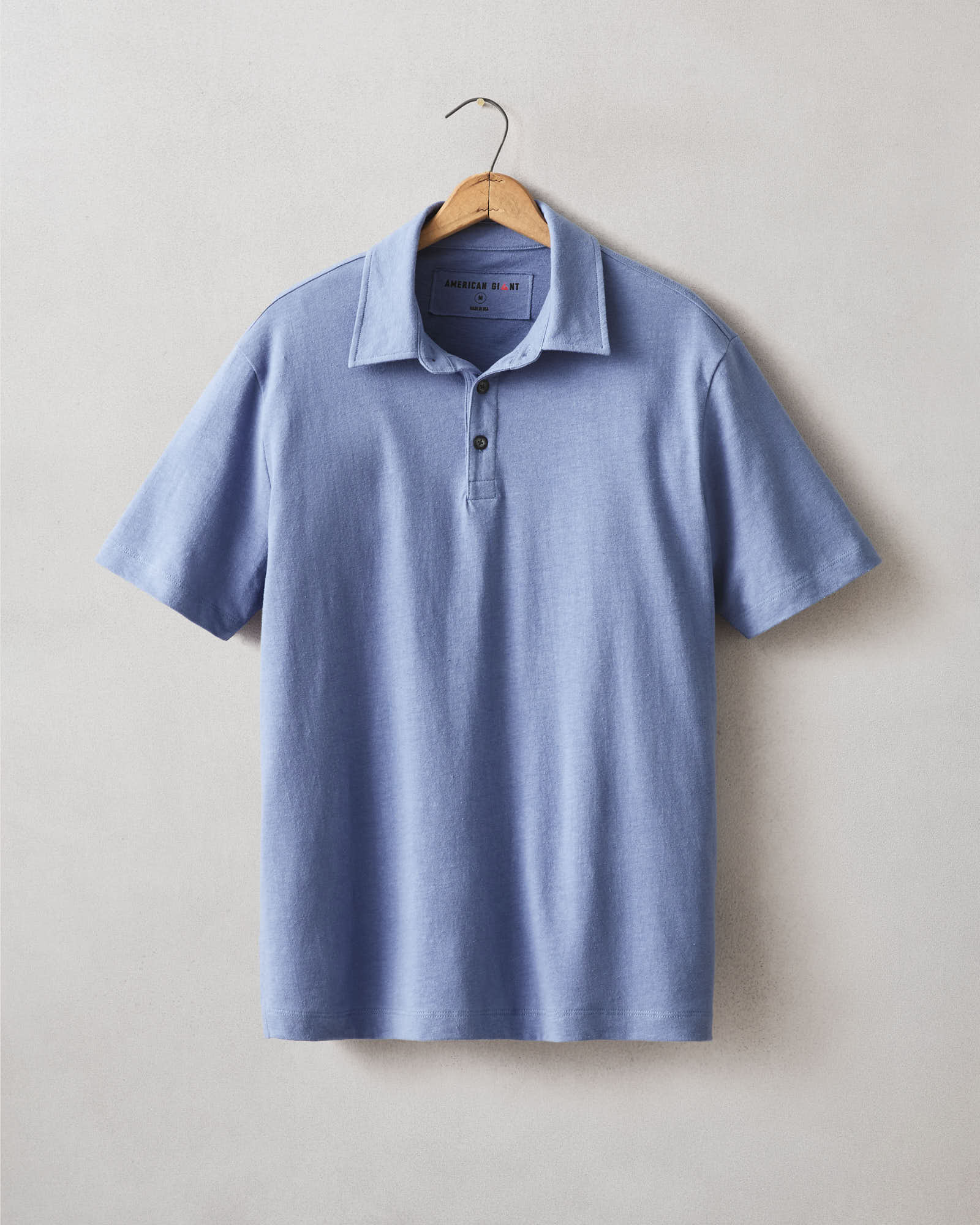 Men's Hemp Polo - Colony Blue