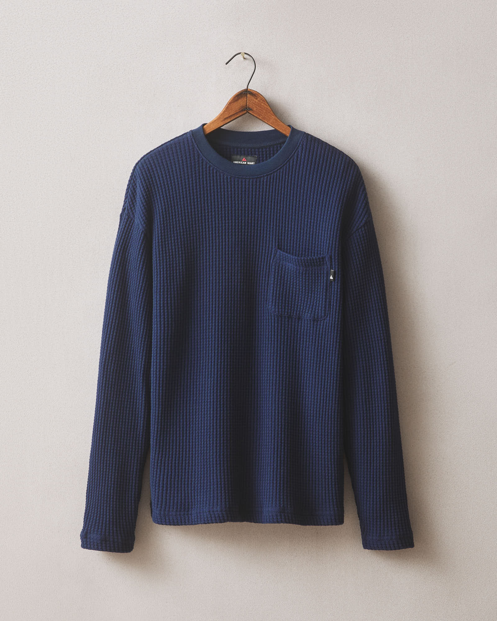 Men's Waffle Pocket Long Sleeve - Pageant Blue