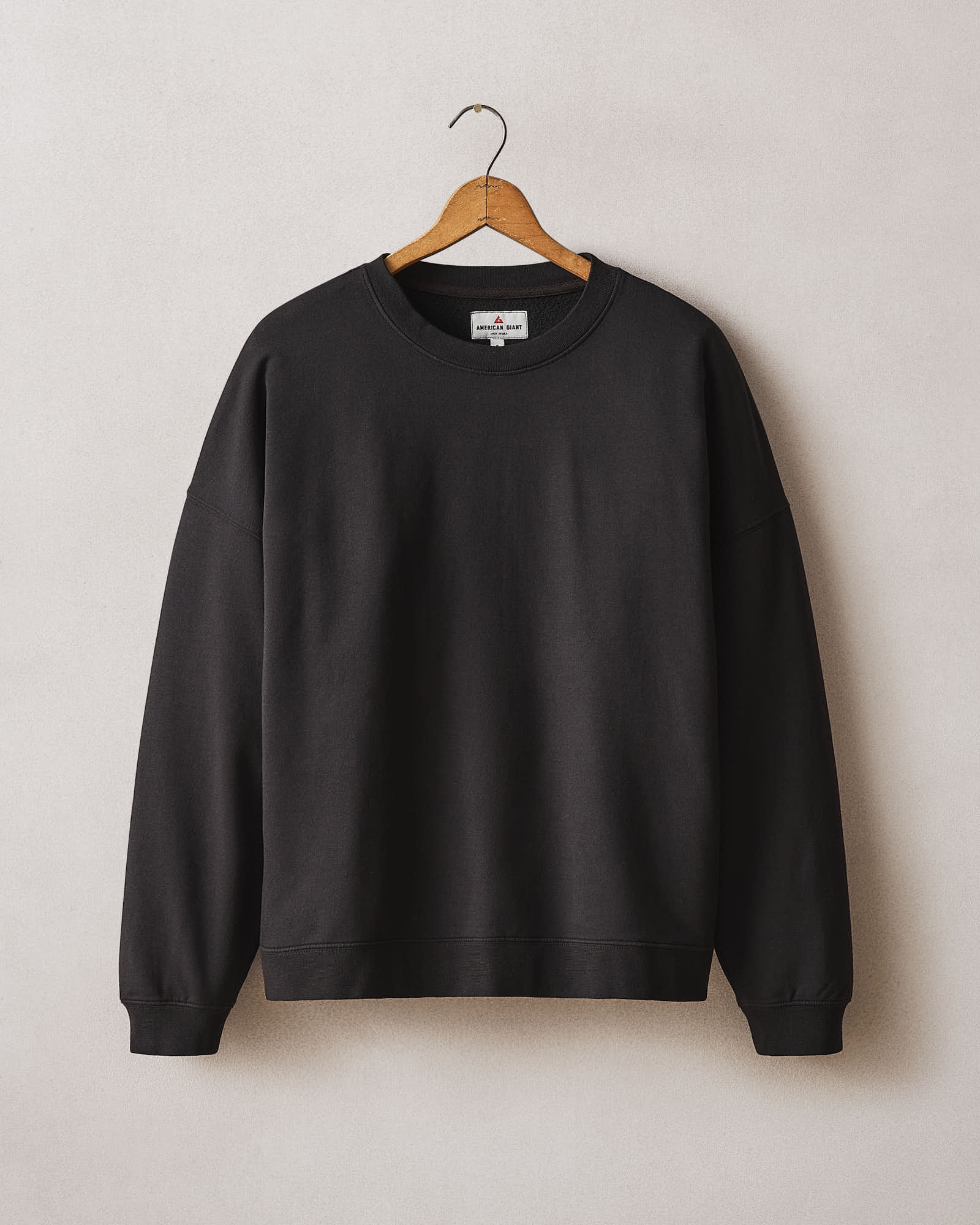 Women's Modal Fleece Crew - Black