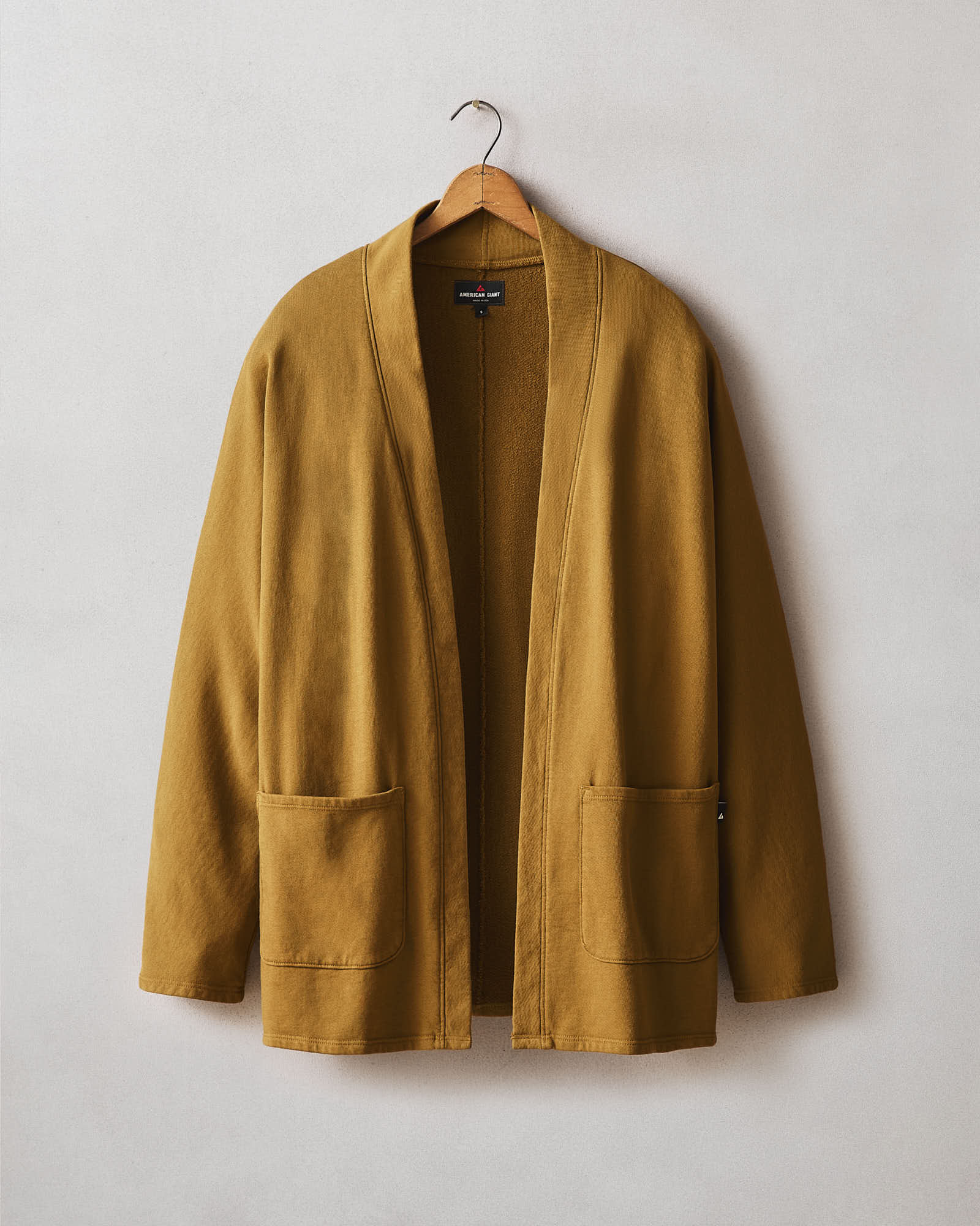 Women's French Terry Cardigan  - Tapenade
