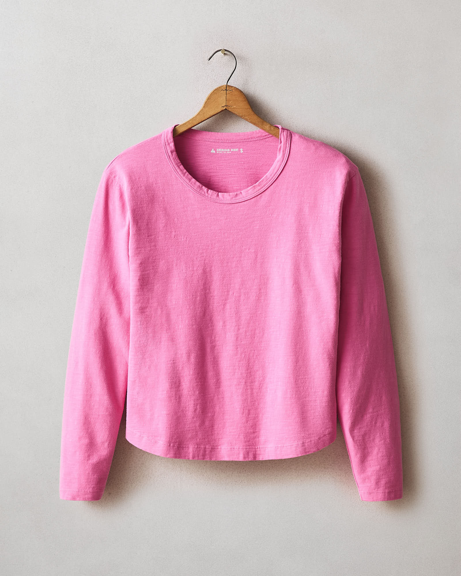 Women's Premium Slub Curved Hem Long Sleeve - Gin Fizz