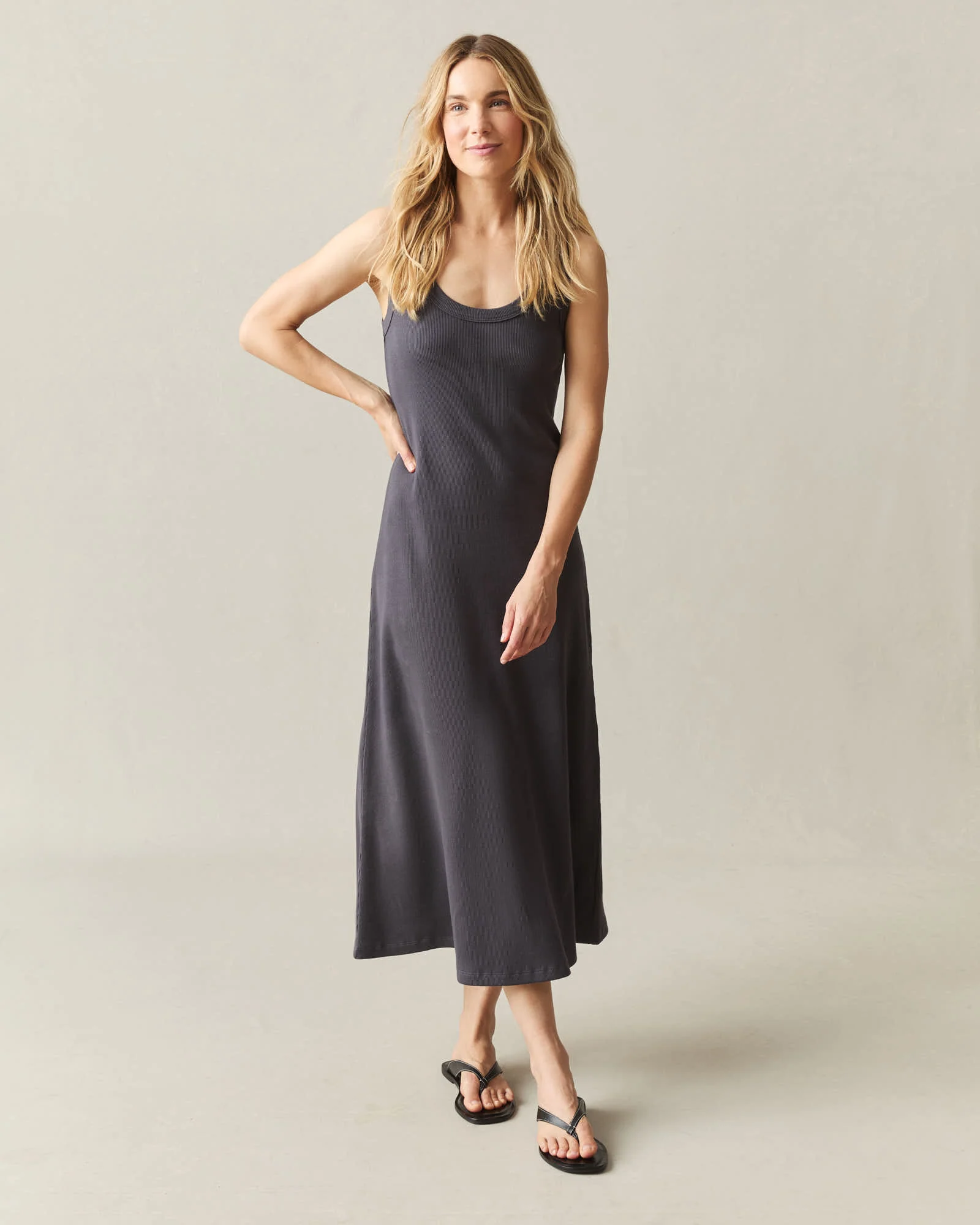 Women's Rib Dress - Metropolitan Grey