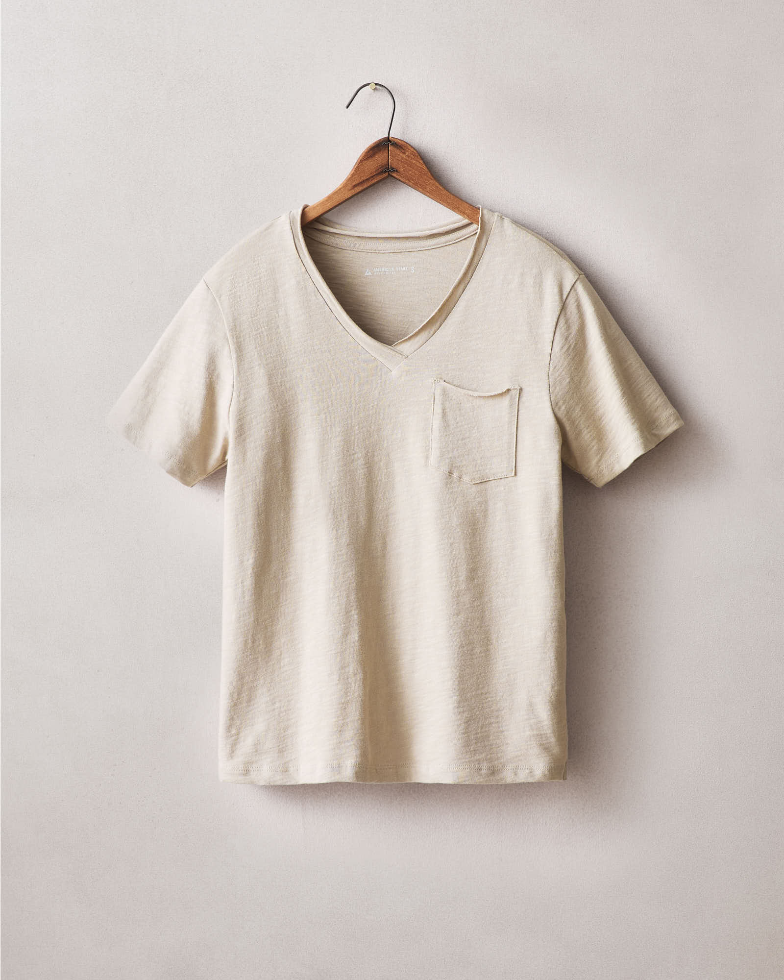 Women's Premium Slub Pocket Tee  - Feather Grey