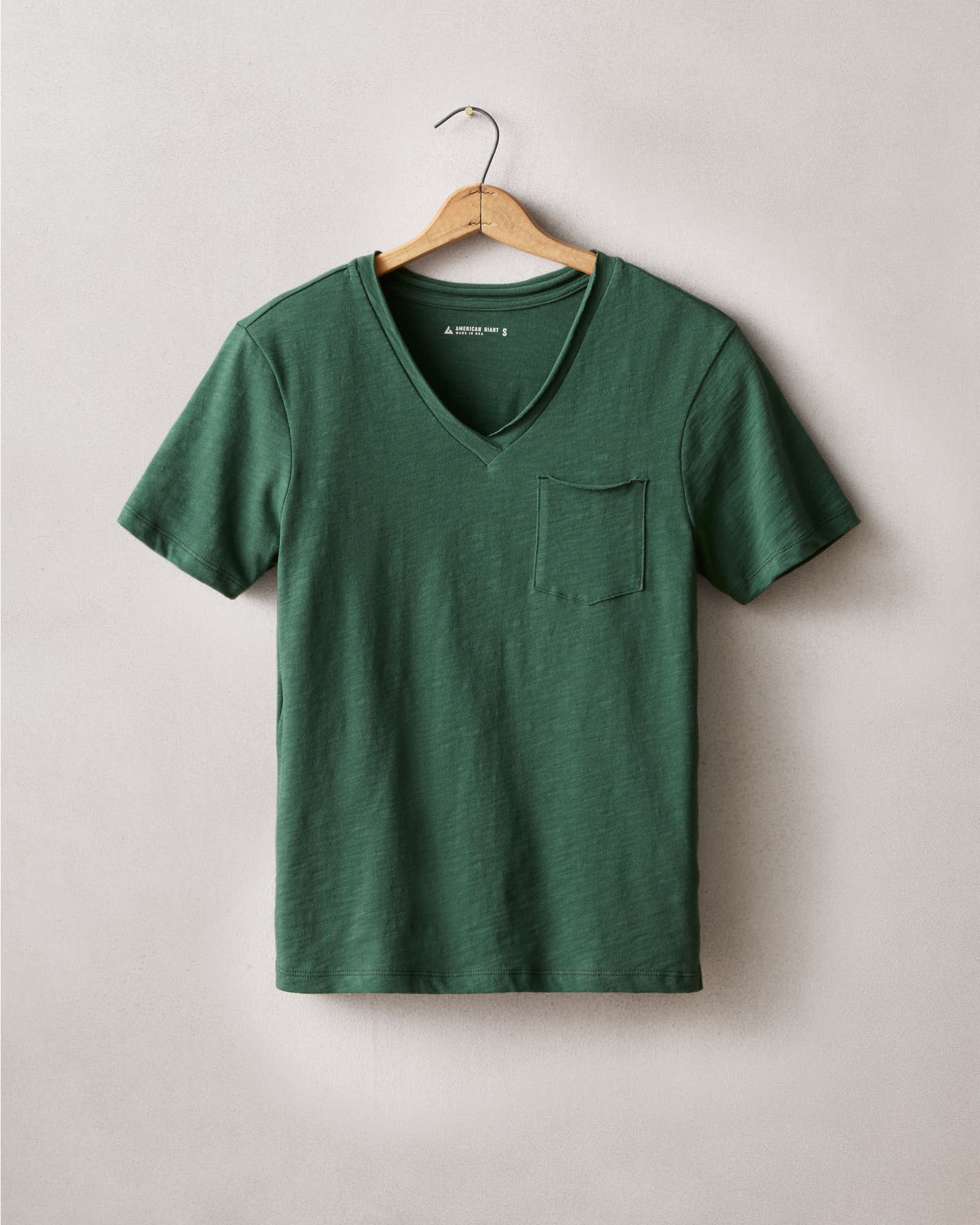 Women's Premium Slub Pocket Tee - Pineneedle