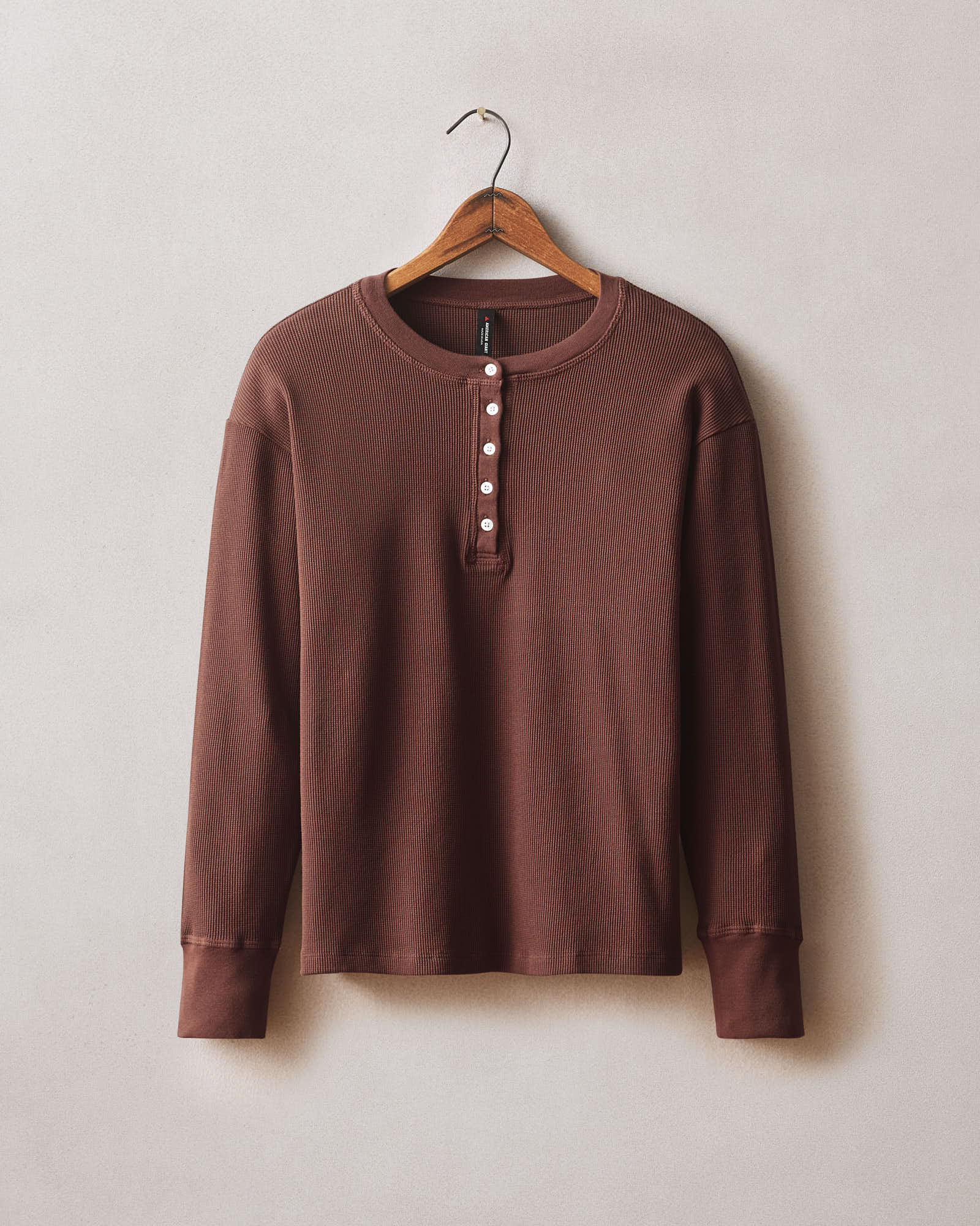 Women's Thermal Henley - Chocolate